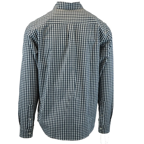 Men's U-State Gingham Button-Up Shirt blue and white